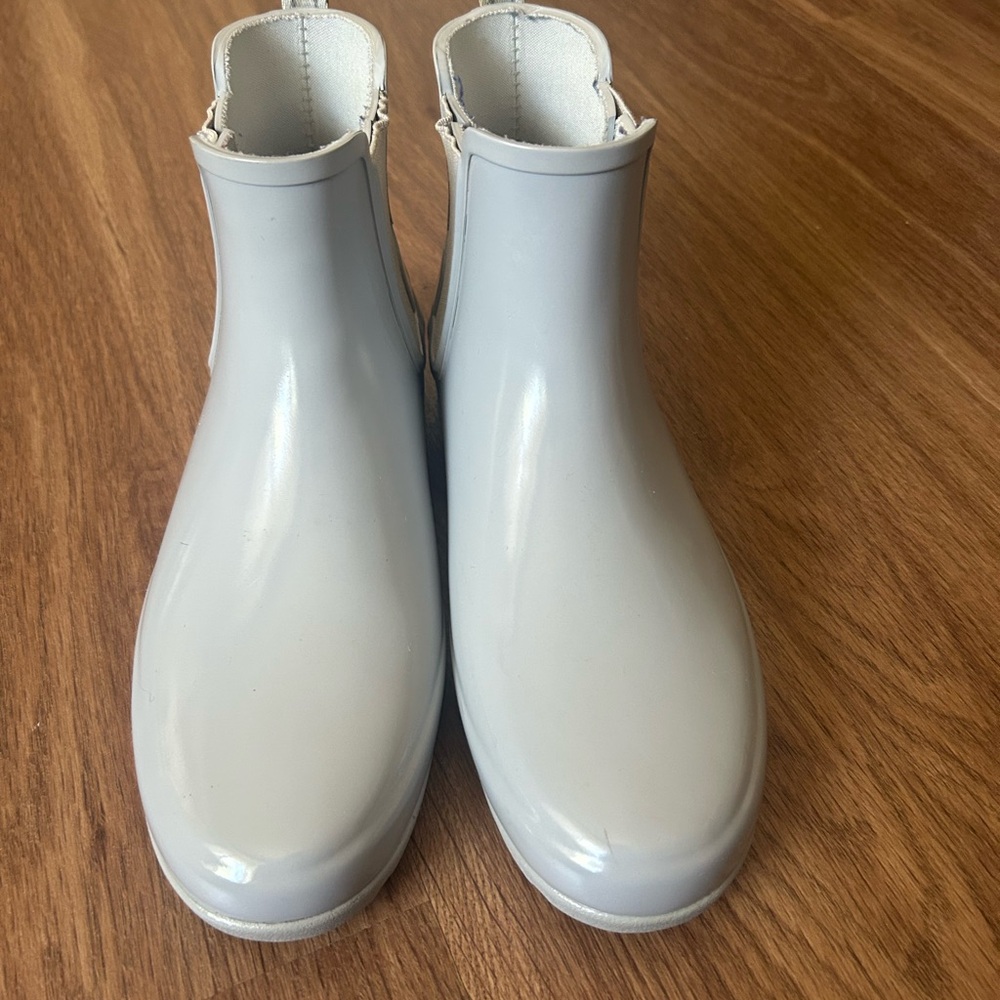 Stylish Gray Ankle Rain Boots